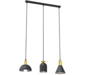 Lámpara de Suspensión Fox, Metal, Negro, 60x18x140 cm