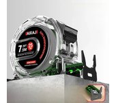 AIRAJ Fluorescent Tape Measure, High-end, 3-5-7.5-Meter Thick, Widened, High-Precision, Waterproof, Rust Proof, Wear-Resistant
