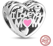 Hot Sales Fit Pandora Original Bracelet Fashion Fish Bone Lipstick Glasses 925 Silver Charm Bead Fine Birthday Jewelry For Women