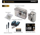 DOORIZ Cerradura Invisible con Mandos a Distancia y Accesorios de Instalación