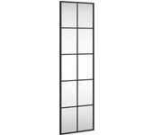 Espejo de maquillaje rectangular de Hierro Negro 30x100 cm