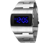 Moda LED Reloj digital hatbres nilitary Relojes Negro Arce inoxidable Grande muñeca multición electrónicos helbres