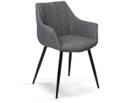 FURNITURE STYLE FS8127PIEDFAB RENATA Pack 2 Sillas de Comedor Textil Color Gris