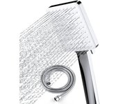 Boquilla de alta presión con mangueras de 1,5 m-6 Modos de pulverización-Plata-Chrome