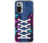 Tumundosmartphone Funda Silicona Antigolpes para Xiaomi Redmi Note 10 Pro diseño Zapatillas 06 Dibujos