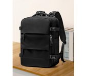 Mochila de viaje grande Carry On para Mujer Hombre Mochila de gimnasio impermeable negra con compartimento para portátil Mochila de viaje Profesor Artículo personal Mochila Mochila Avión Accesorios Imprescindibles Mochila de viaje grande para los hombres