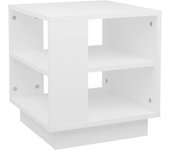vidaXL Mesa de centro madera de ingeniería 40x40x43 cm Blanco, Negro, Roble Sonoma Mesita de Salón o Comedor o Auxiliar Mesa de Café Meuble Salón