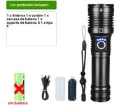 Super XHP360 Powerful Led Flashlight XHP120 High Power Torch Light Rechargeable Tactical Flashlight 18650 50000LM Camping Lamp