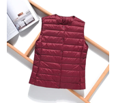 2024 New Spring Autumn Fashionable Outerwear Warm Vests Light Down Women Waistcoat Portable Warm Sleeveless Liner Casual
