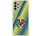 Funda original compatible con Samsung Galaxy A32 5G - Villarreal escudo fondo rayas