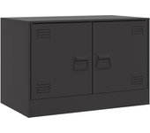 Mueble TV combinadoMueble para TV de acero negro 67x39x44 cm