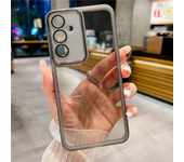 Phone Case For Samsung S23 Ultra S24 S21 FE S22 Plus M13 M33 M53 M14 M54 A55 Camera Protection Film Transparent Silicone Cover