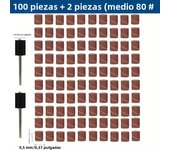 102pcs Sanding Drums Kit Sanding Band 1/2 1/4 Inch Sand Mandrels 80/120/180Grit Fit For Nail Drill Rotary Abrasive Tools