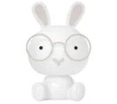 Gsc Evolution Luz de Noche Infantil LED Conejito 2,5W RGB + Luz Día Batería Recargable Blanco - Ambiente Relajado y Descanso de los Niños