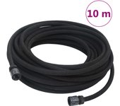 vidaXL Manguera Porosa de Jardín con Accesorios Tubo de Riego Caucho 16 mm 10 m Color Negro,  Negro y verde, y mas