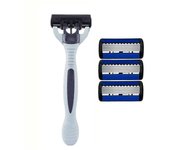 Razor Classic 6 Layer Safety Razor For Men's Shaving Women's Hair Removal Shaving Blades Manual Shaver