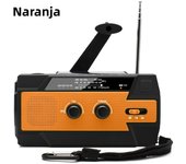Portable Solar Hand Crank AM/FM Radio for Survival,Rechargeable Battery Powered Radio,USB Charger,Flashlight,Reading Lamp
