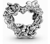 Charm Pandora Corazón Abierto y Flores Rosas 799281C01