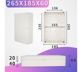 ABS Wire Junction Box Waterproof Electronic Safe Case Plastic Boxes Plastic Organizer IP67 Waterproof Enclosure Box