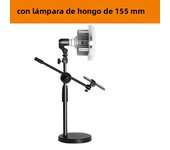 Overhead Tripod with Ring Light Table Tabletop Shooting Stand Tripods with Mobile Phone Holder Boom Arm for Nail Art Photography