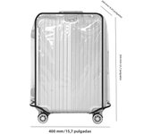 Full Transparent Luggage Protector Cover Waterproof Dustproof Durable Suitcase Cover PVC Trolley Case Cover Luggage Accessories