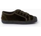 Pisamonas Zapatilla Terciopelo Con Cordones