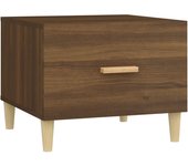 vidaXL Mesa de centro madera contrachapada 50x50x40 cm Blanco, Negro, Roble Sonoma Mesita de Salón o Comedor o Auxiliar Mesa de Café Meuble Salón