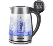 AIGOSTAR Hervidor de Agua, Vidrio de Borosilicato con Infusor de Té, 5 Niveles de Temperatura, Función Mantener Caliente, Iluminación LED, (2000W, 1.7L )