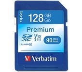 Tarjeta de Memoria SDXC Verbatim 128GB Clase 10 de Alta Capacidad