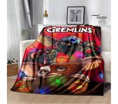 Gremlins cartoon printing blanket children's warm blanket flannel soft and comfortable blanket home travel blanket birthday gift