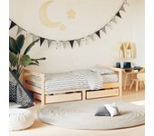 vidaXL Estructura de cama infantil con cajones madera de pino 80x160cm