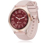DAM. Smartwatch T214 compacto y elegante. Llamadas BT, notificaciones push. Monitor de salud, ciclos femeninos. Modos deportivos. 4,1x1,1x4cm