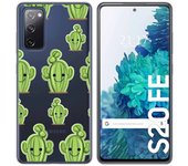 Tumundosmartphone Funda Gel Transparente para Samsung Galaxy S20 FE diseño Cactus Dibujos