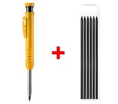 Solid Carpenter Pencil Set Woodworking Mechanical Pencil 3 Colors Refill Construction Marking Tool for Carpenter Scriber Arch