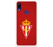 Funda original compatible con Xiaomi Redmi Note 7 - Sporting escudo bordado sobre rojo