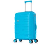 Maleta de Cabina 55x38x22cm (44L) Polipropileno  - Candado Incrustada - 20 Pulgadas - Negro/Turquesa/RosaDorada/Burdeos/Azul Marino/Amarillo/Blanco
