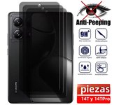 3pcs Privacy Glass Screen Protector for Xiaomi Mi 11T 12T 13T 14T Pro 11 12 Lite Anti-Spy Tempered Glass for Xiaomi 14T 12T Pro