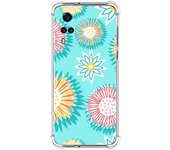 Funda Silicona Antigolpes para Vivo Y52 5G / Y72 5G diseño Flores 05 Dibujos
