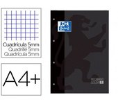 Recambio Oxford Color 1 - encolado y tapa de cartón duro - 80 hojas dinA4 - papel 90 gramos - cuadricula 5x5 - optik papel