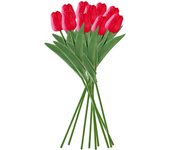 10Pcs Artificial Flowers Tulip Bouquet Spring artificial tulips Fake Flowers Home Wedding Decoration Bouquet Mother's Day Gifts