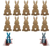 2025 Nuevo regalo de porta billetes de conejo de Pascua, clip de dinero de conejo de Pascua, relleno de canasta de Pascua, regalo de Pascua para niños/adolescentes/familia, 14 colores (10 piezas-C)