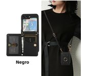 Crossbody Wallet with Card Holder Phone Case for Samsung Galaxy Z Flip 6 5 4 3 Flip6 Flip5 Flip4 Flip3 Leather Shockproof Cover