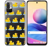 Tumundosmartphone Funda Gel Transparente para Xiaomi Redmi Note 10 5G / POCO M3 PRO 5G diseño Pato Dibujos