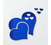 3D Acrylic Love Heart Pattern Wall Stickers, Mirror Wallpaper, Wedding, Bed Room, Home Room, Art Decor, Valentine's Day