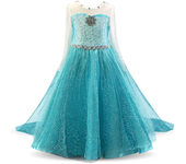 Fantasia Snow Queen Frozen Elsa Anna Costume Girls Princess Dress Toddler Kids Halloween Cosplay Party Vesidos For 3-10 Years