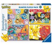 RAVENSBURGER PUZZLE 4X100 POKEMON PUZZLE 4X100 33x23x3 Cms.