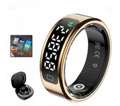 New R11 For xiaomi Smart Ring Men Women LED Display Screen Heart Rate Blood Oxygen Monitor Waterproof Multi Sports Modes rings