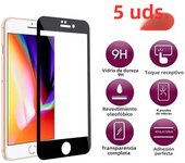 5Pcs Full Cover Tempered Glass On For iPhone 7 8 6 6s Plus Screen Protector For SE 2020 SE 2022 Protective Film