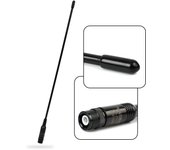 NA-771B Dual Band VHF UHF BNC 144MHz/430MHz 15.3-in Portable Antenna for Kenwood TK300 TK320 ICM IC-W32 IC-V80 Handheld Radio