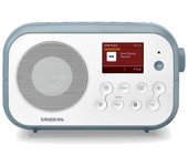 SANGEAN DPR-42BT Blanco/Piedra azul / Radio portátil